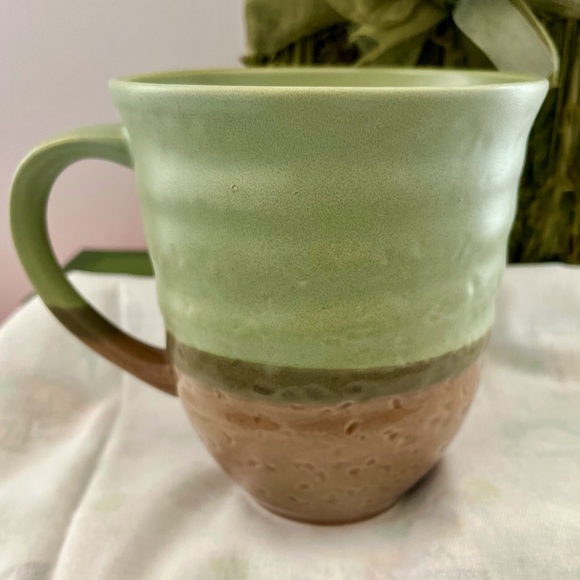 Large Coffee Mug Pottery Style Ribbed World Market - Picture 2 of 9